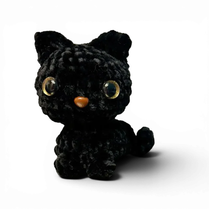 Crochet Black Cat