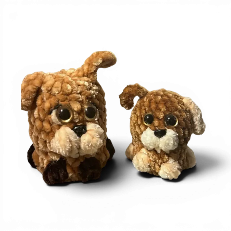 Crochet Puppy Keychain