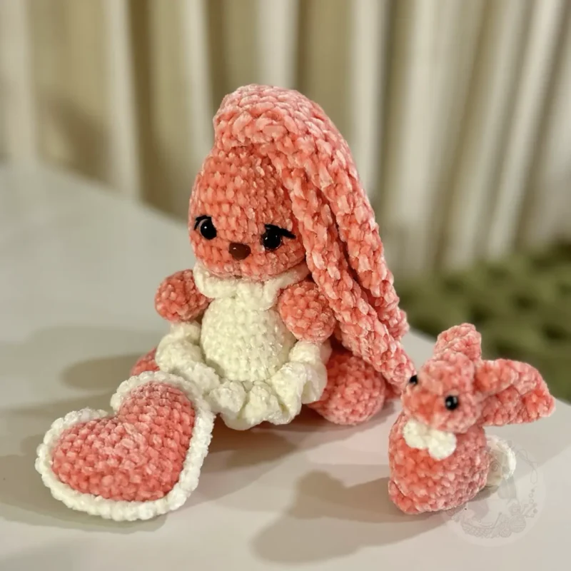 Crochet Bunny with Heart