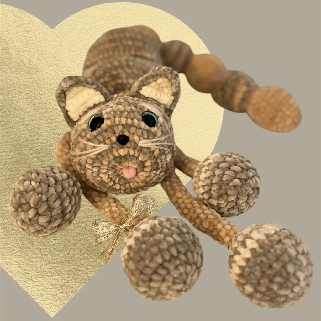 Crochet Golden Cat