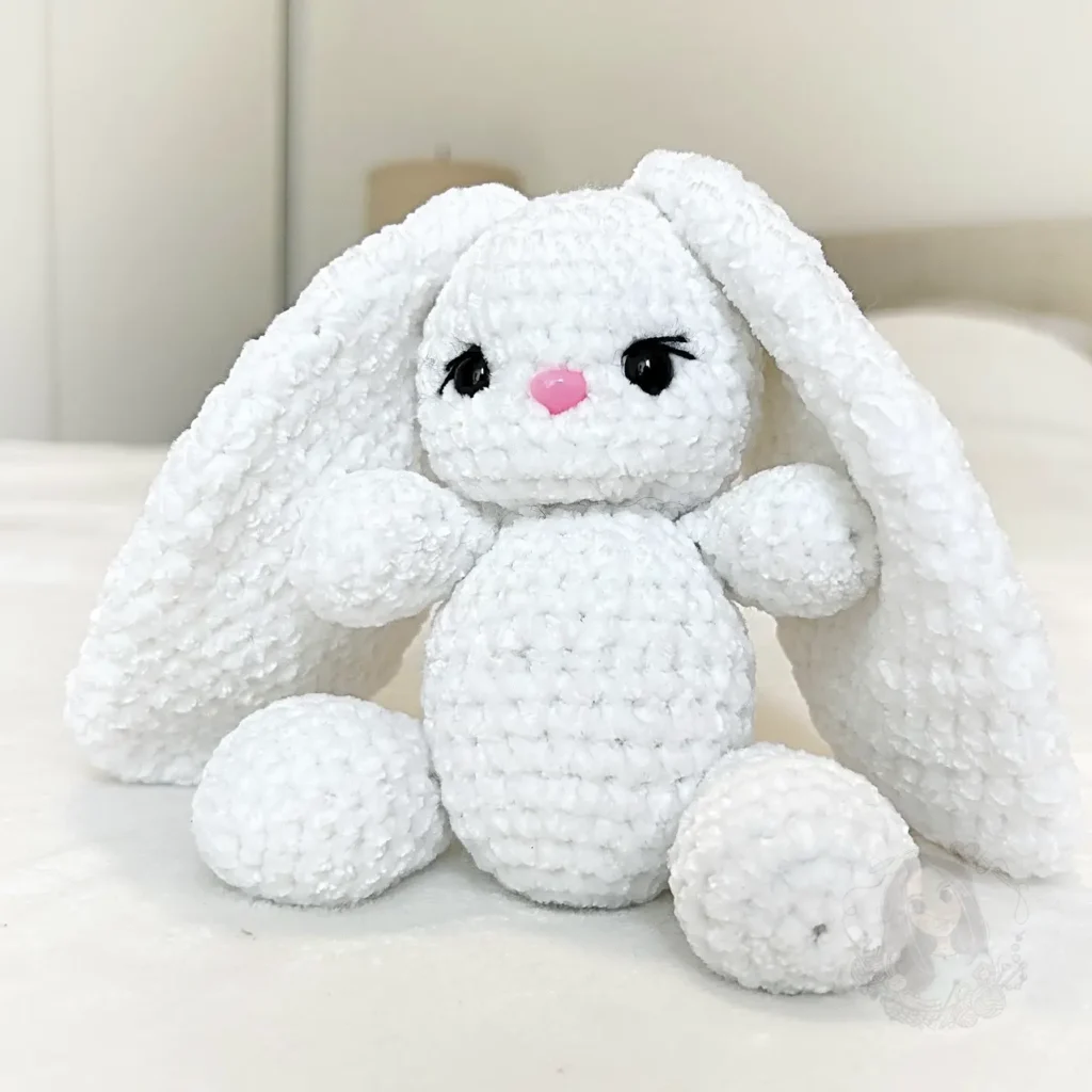 Crochet White Bunny