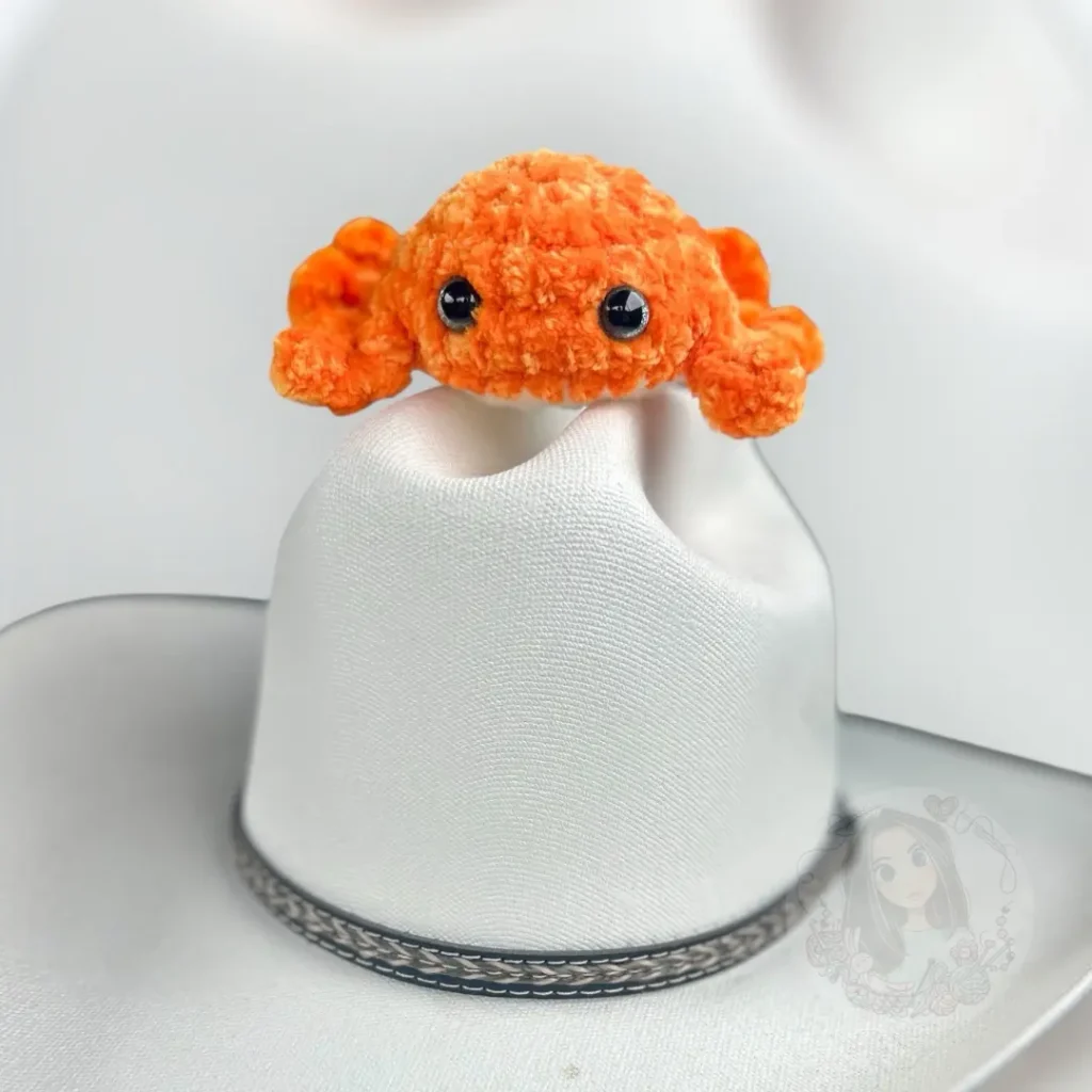 Crochet Orange Crab