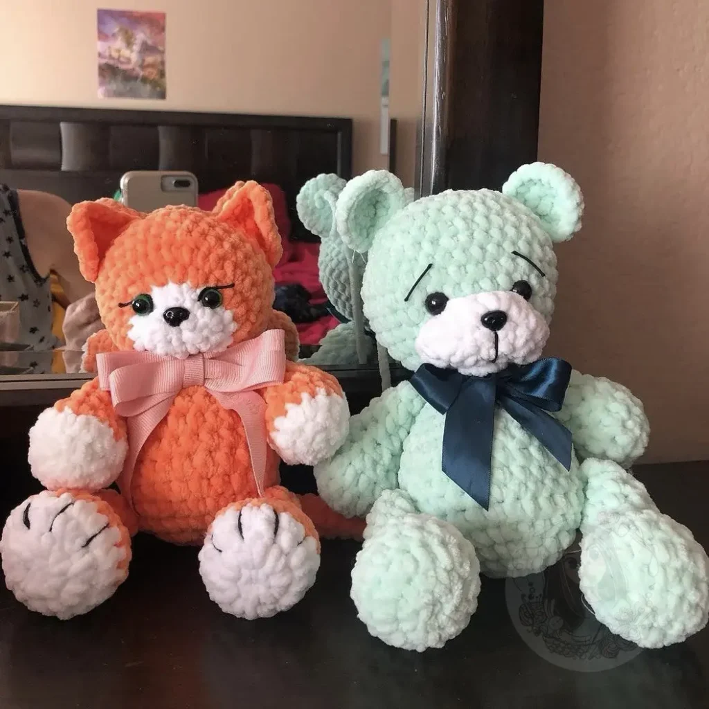 Crochet Happy Teddy Bears