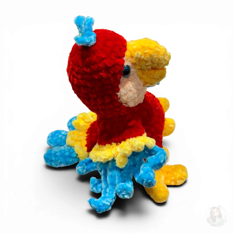 Colorful Crochet Parrot